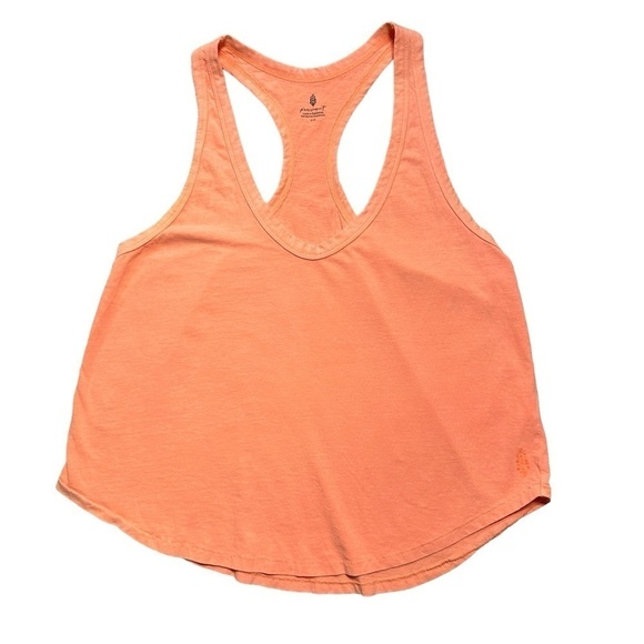 Free People Movement Bright Orange Racerback Tank Top US S - Picture 2 of 8